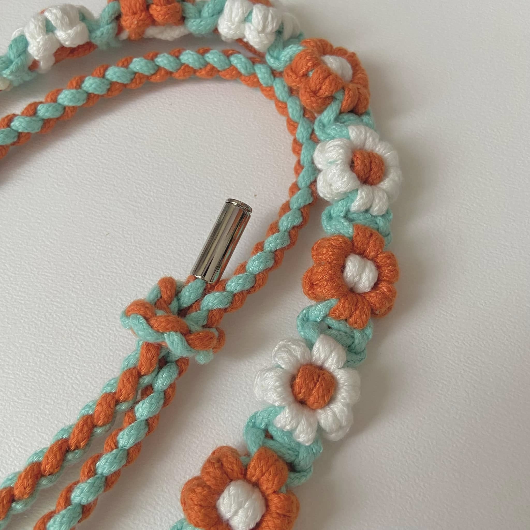 [Tặng thẻ cài ĐT] Dây đeo hoa đa năng Điện thoại điều chỉnh độ dài Macrame handmade B Bee