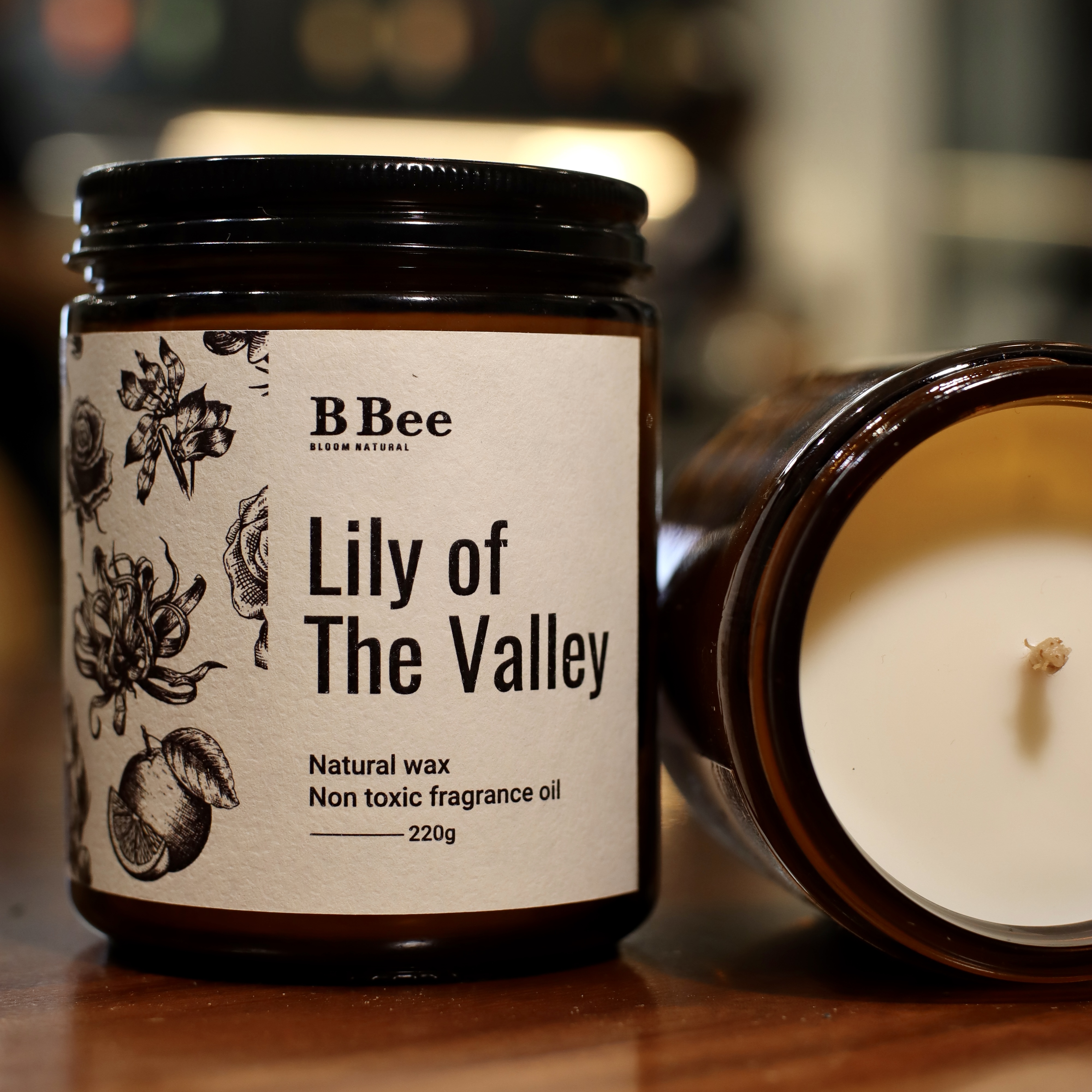 Lily of the Valley - Nến Thơm Lành Tính Từ Sáp Tự Nhiên Hương Hoa Ấm Áp, Thư Giãn B Bee Candle