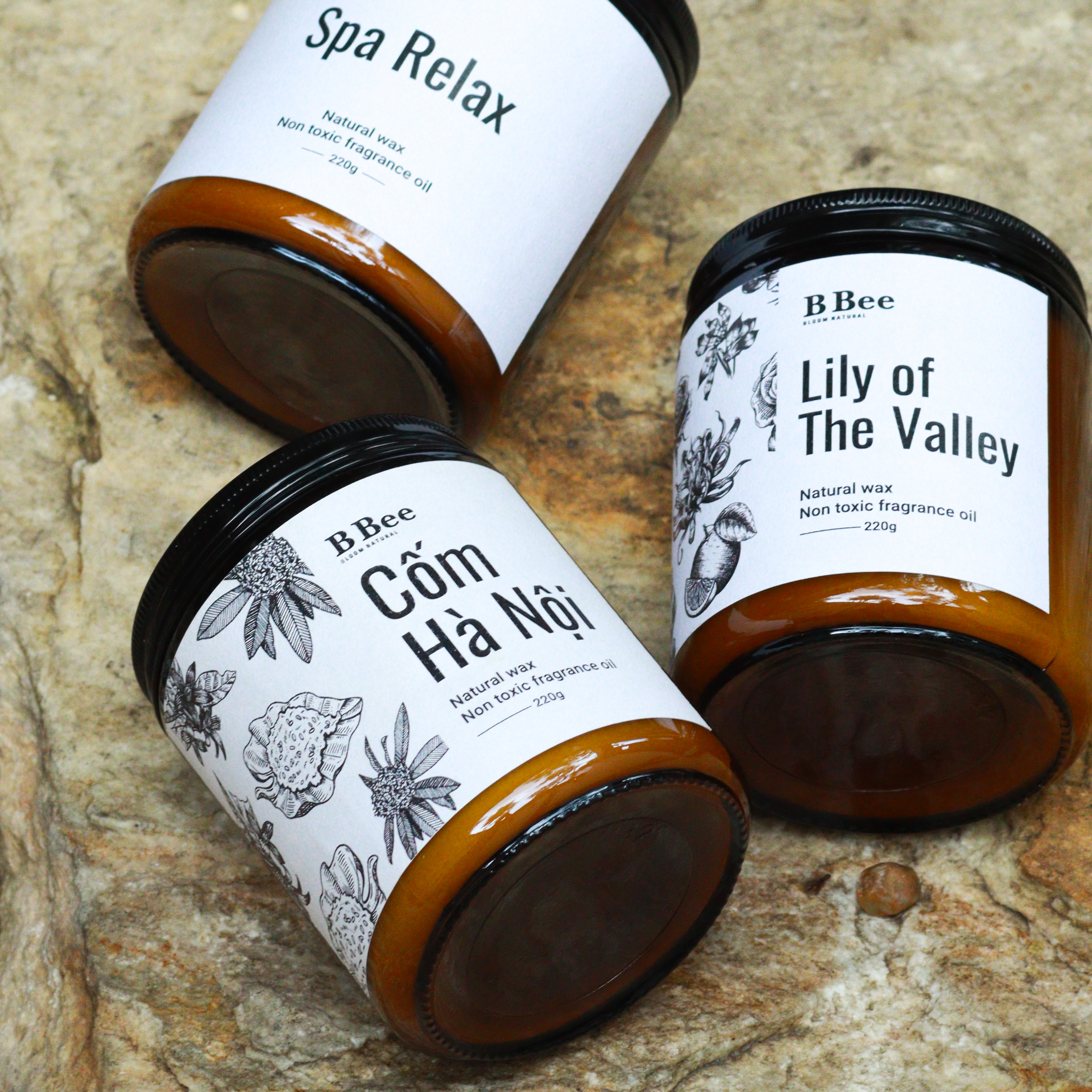 Cốm Hà Nội - Nến Thơm Lành Tính Từ Sáp Tự Nhiên Hương Thơm Ngát, Ngọt Ngào B Bee Candle