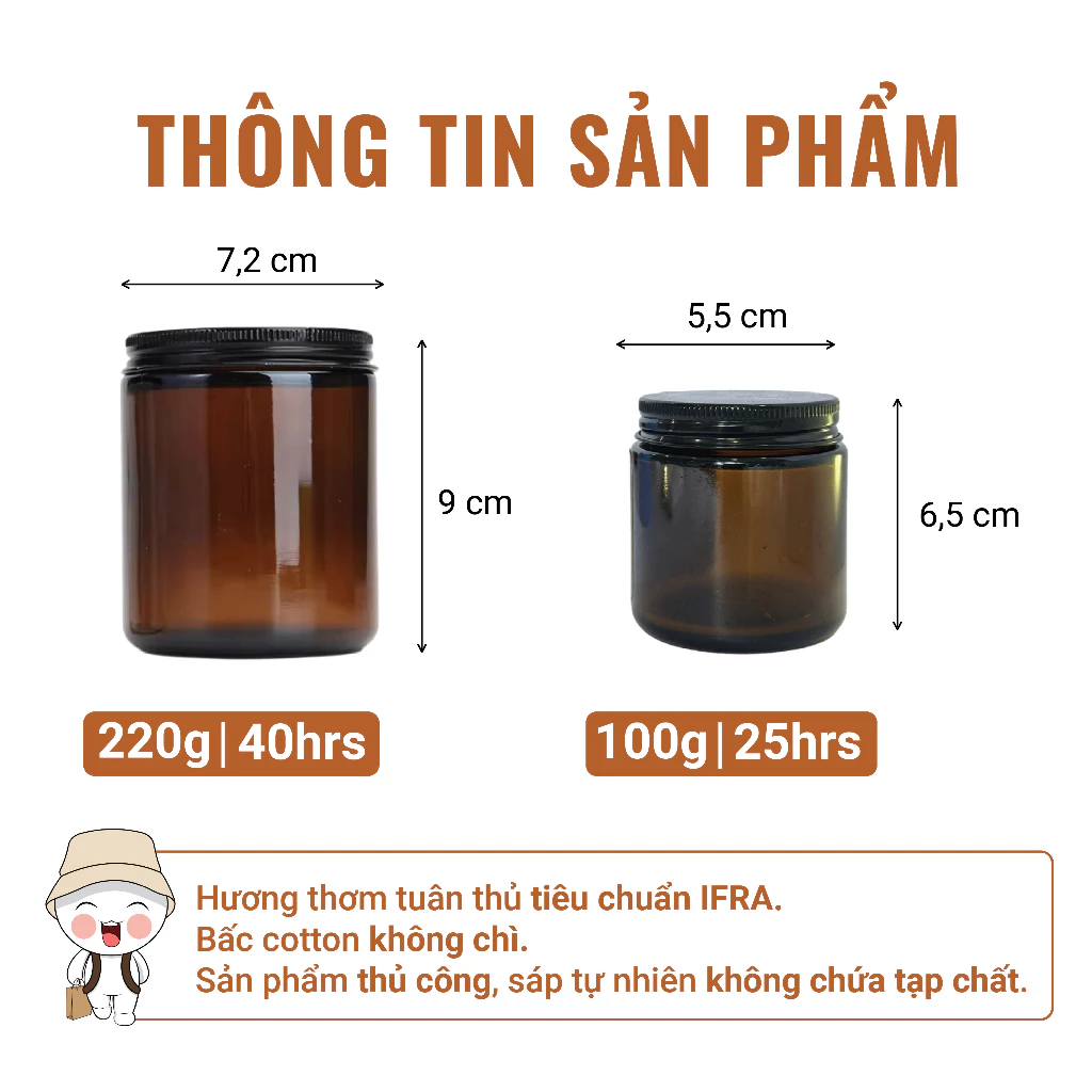 Cốm Hà Nội - Nến Thơm Lành Tính Từ Sáp Tự Nhiên Hương Thơm Ngát, Ngọt Ngào B Bee Candle