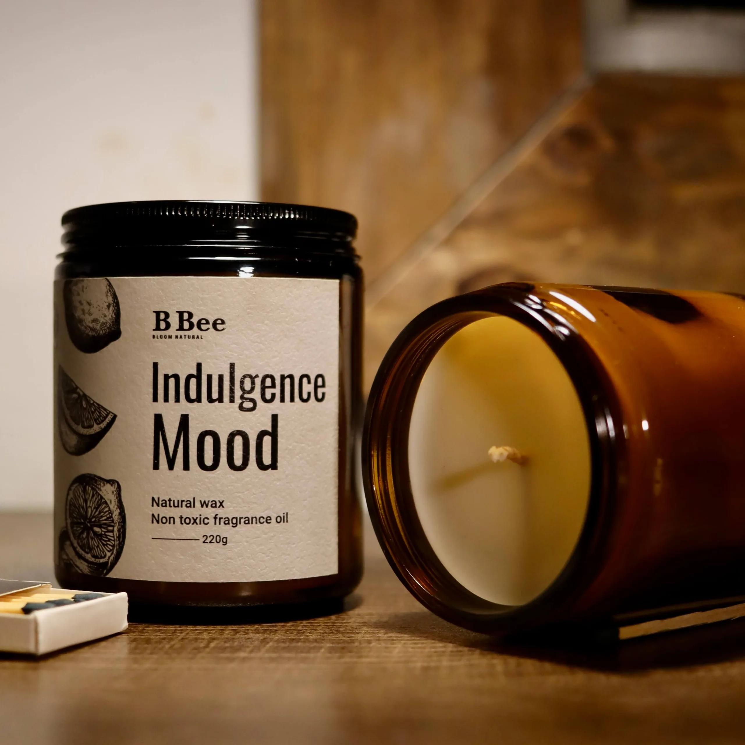 Indulgence Mood - Nến Thơm Lành Tính Từ Sáp Tự Nhiên Hương Ngọt Ngào, Thư Giãn B Bee Candle